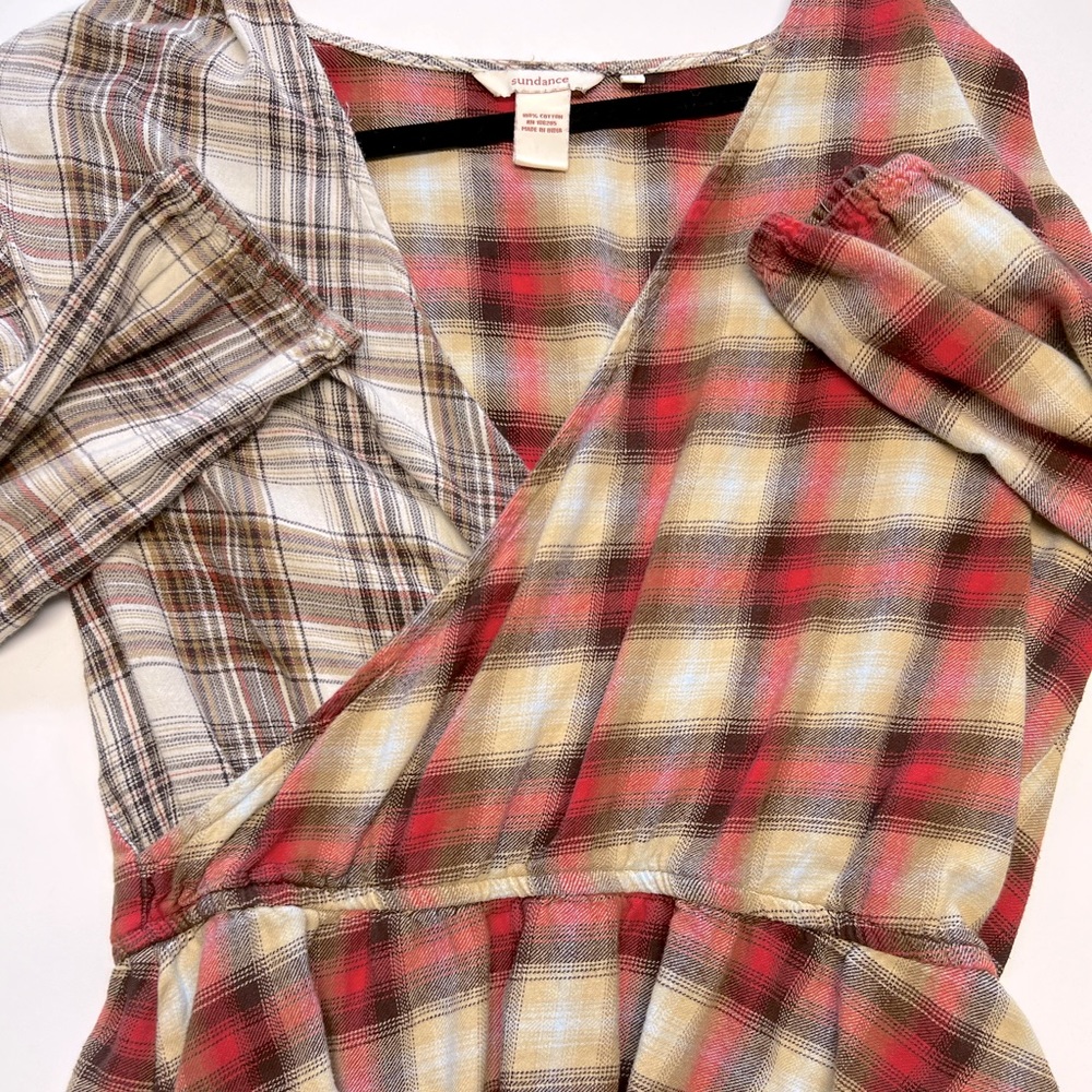 Sundance flannel top